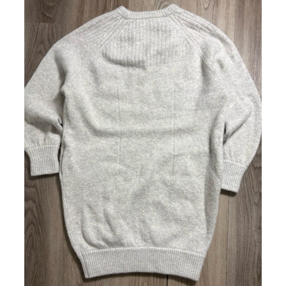 Kit And Ace Women's Chunky Cashmere Boyfriend Fit Long Sweater Comfy Gray S/M - Picture 7 of 10